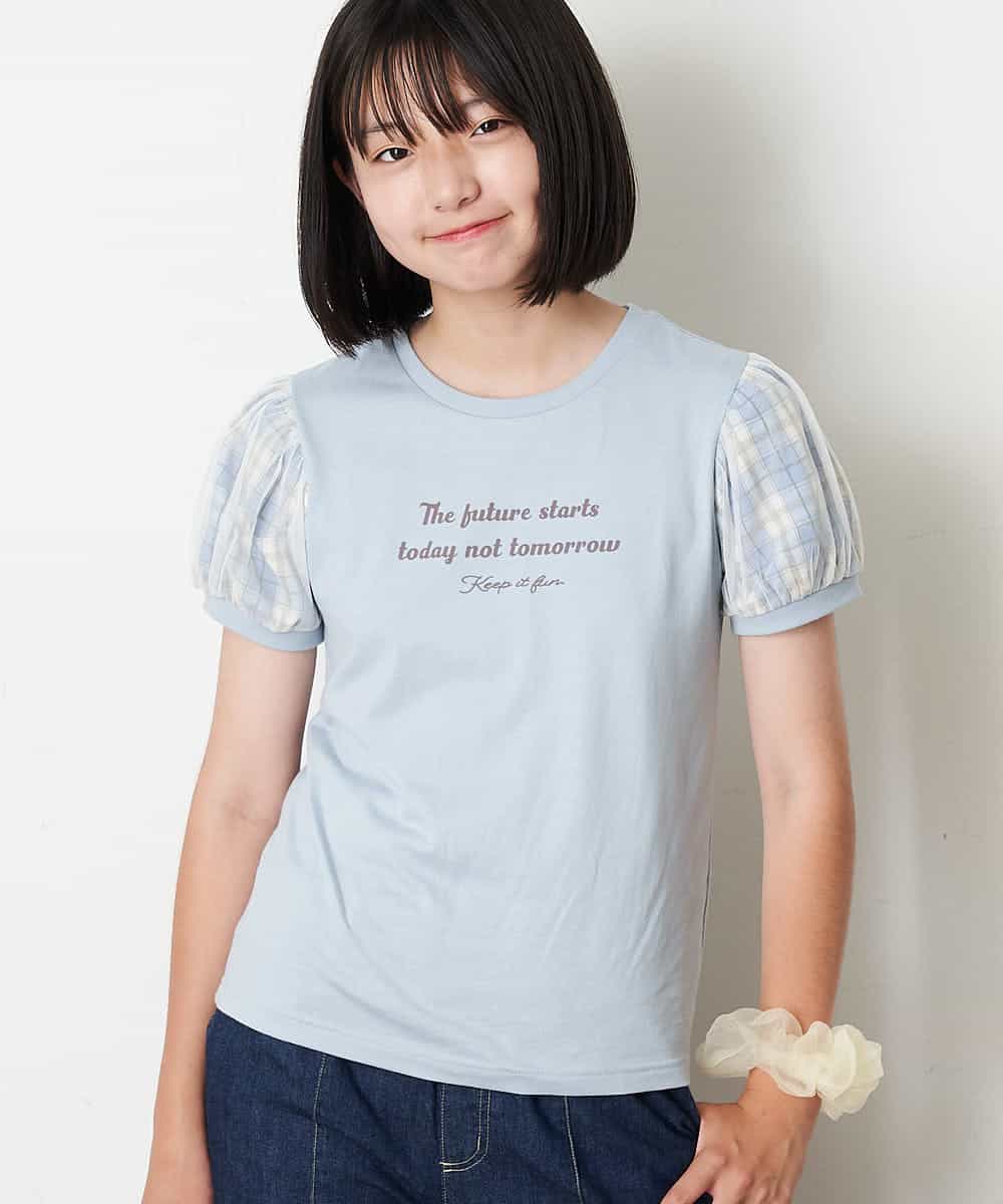 A V V Kids アー ヴェ ヴェ 140 150 チュールチェックパフスリーブロゴプリントtシャツ イトキンオンラインストア A V V Kids アー ヴェ ヴェ 140 150 チュールチェックパフスリーブロゴプリントtシャツ イトキンオンラインストア