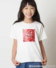 KJKHO82034 a.v.v KIDS(アー・ヴェ・ヴェ) [160]【数量限定】サンリオコラボTシャツ[WEB限定サイズ] ホワイト（ハローキティ）