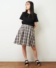 KJKHP22024 a.v.v KIDS(アー・ヴェ・ヴェ) [100-130]襟付きメローフリルカットソー ホワイト