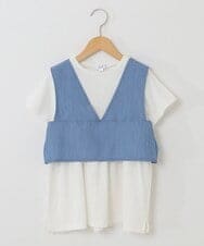 KJKHP27029 a.v.v KIDS(アー・ヴェ・ヴェ) [100-130]【2点セット/セットアップ対応】バックリボンビスチェカットソーセット ミント