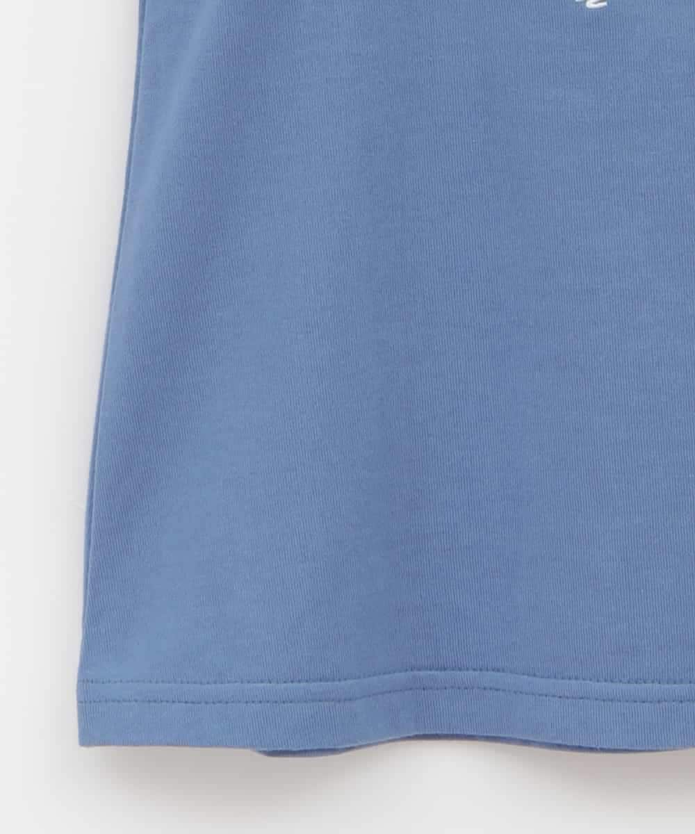 KJKHP60019 a.v.v KIDS(アー・ヴェ・ヴェ) [100-130]トゥインクルスパンコールTシャツ ライトブルー