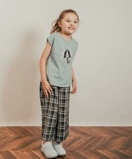 KJKHQ60024 a.v.v KIDS(アー・ヴェ・ヴェ) [140-150]トゥインクルスパンコールTシャツ アイボリー