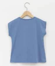 KJKHQ60024 a.v.v KIDS(アー・ヴェ・ヴェ) [140-150]トゥインクルスパンコールTシャツ ライトブルー