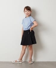 KJKHS23019 a.v.v KIDS(アー・ヴェ・ヴェ) [100-130]ビッグロゴ刺繍Tシャツ ホワイト