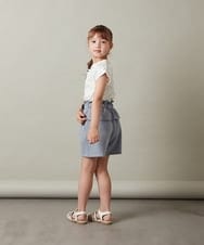 KJKHT24024 a.v.v KIDS(アー・ヴェ・ヴェ) [140-150]プチリボン半袖Ｔシャツ ブラック