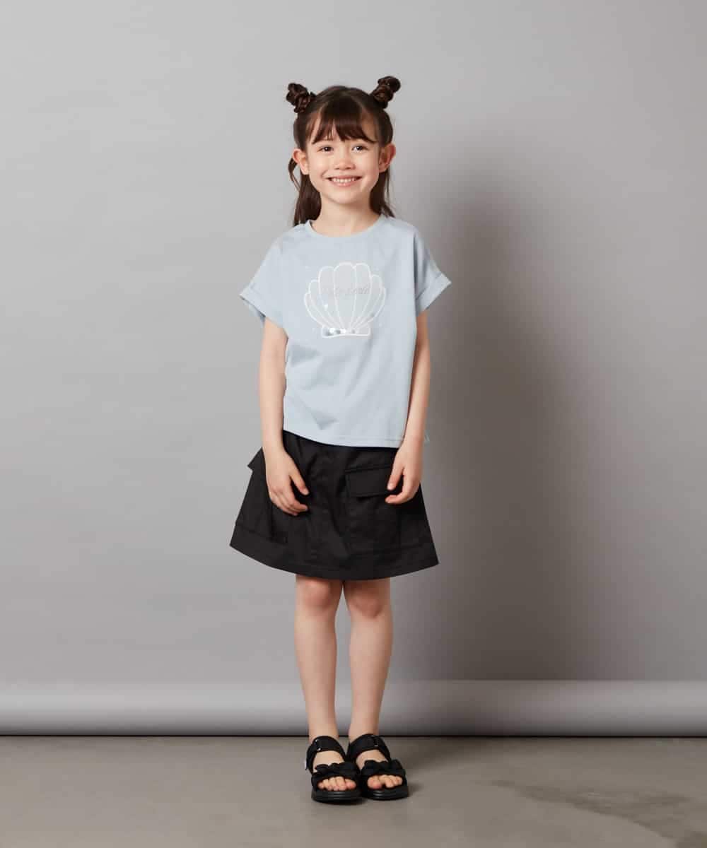 KJKHV20024 a.v.v KIDS(アー・ヴェ・ヴェ) [100-130]【接触冷感】アソートアートモチーフＴシャツ ホワイト