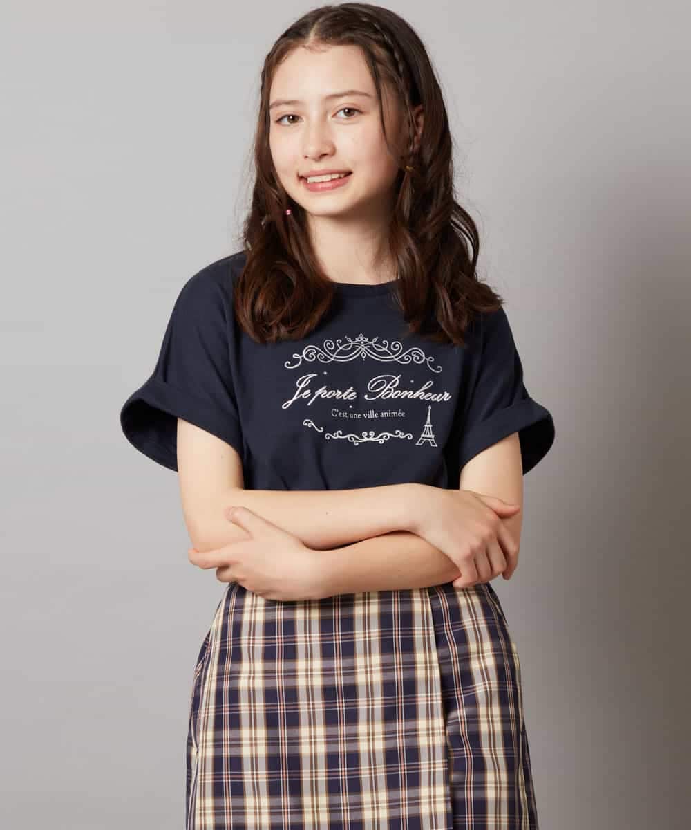 KJKHV20024 a.v.v KIDS(アー・ヴェ・ヴェ) [100-130]【接触冷感】アソートアートモチーフＴシャツ ホワイト