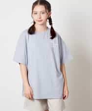 KJKHV22029 a.v.v KIDS(アー・ヴェ・ヴェ) [120-130]スプレーアート風オーバーＴシャツ ブラック