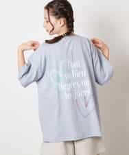 KJKHV22029 a.v.v KIDS(アー・ヴェ・ヴェ) [120-130]スプレーアート風オーバーＴシャツ ブラック