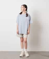 KJKHV22029 a.v.v KIDS(アー・ヴェ・ヴェ) [120-130]スプレーアート風オーバーＴシャツ ブラック