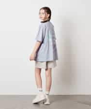 KJKHV22029 a.v.v KIDS(アー・ヴェ・ヴェ) [120-130]スプレーアート風オーバーＴシャツ ブラック