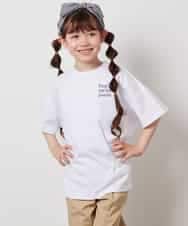 KJKHV22029 a.v.v KIDS(アー・ヴェ・ヴェ) [120-130]スプレーアート風オーバーＴシャツ ブラック