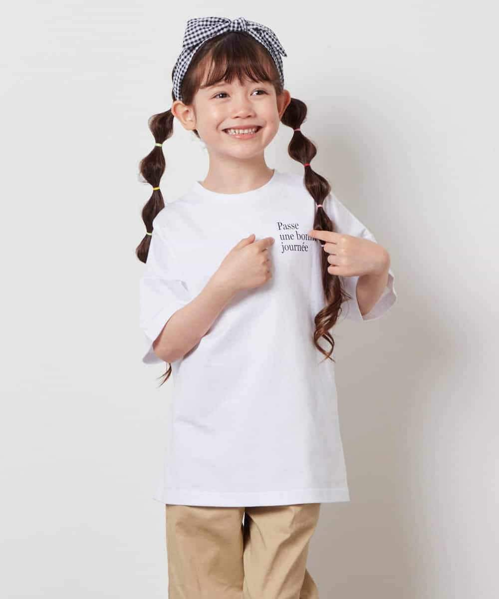 KJKHV22029 a.v.v KIDS(アー・ヴェ・ヴェ) [120-130]スプレーアート風オーバーＴシャツ ブラック