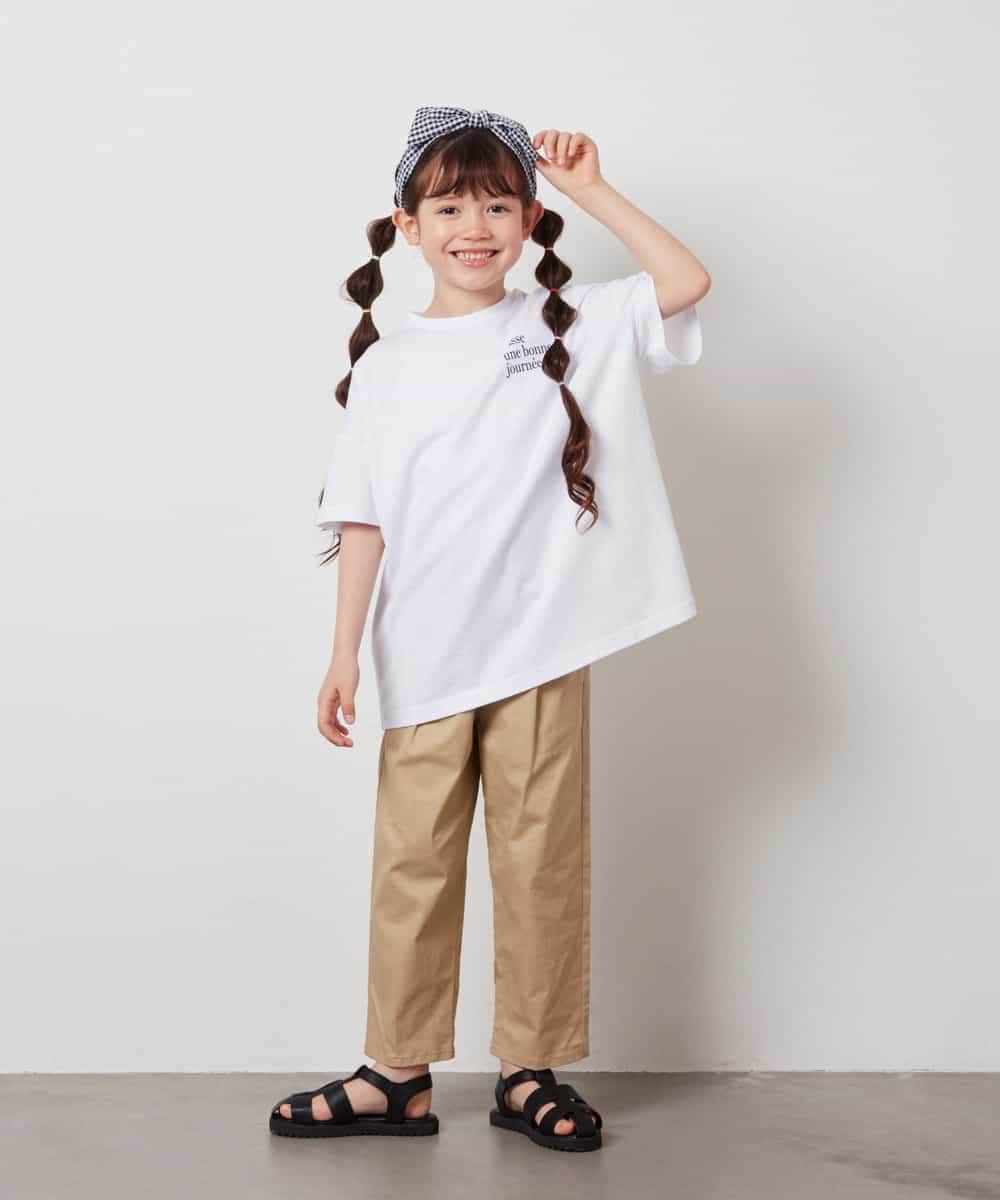 KJKHV22029 a.v.v KIDS(アー・ヴェ・ヴェ) [120-130]スプレーアート風オーバーＴシャツ ブラック