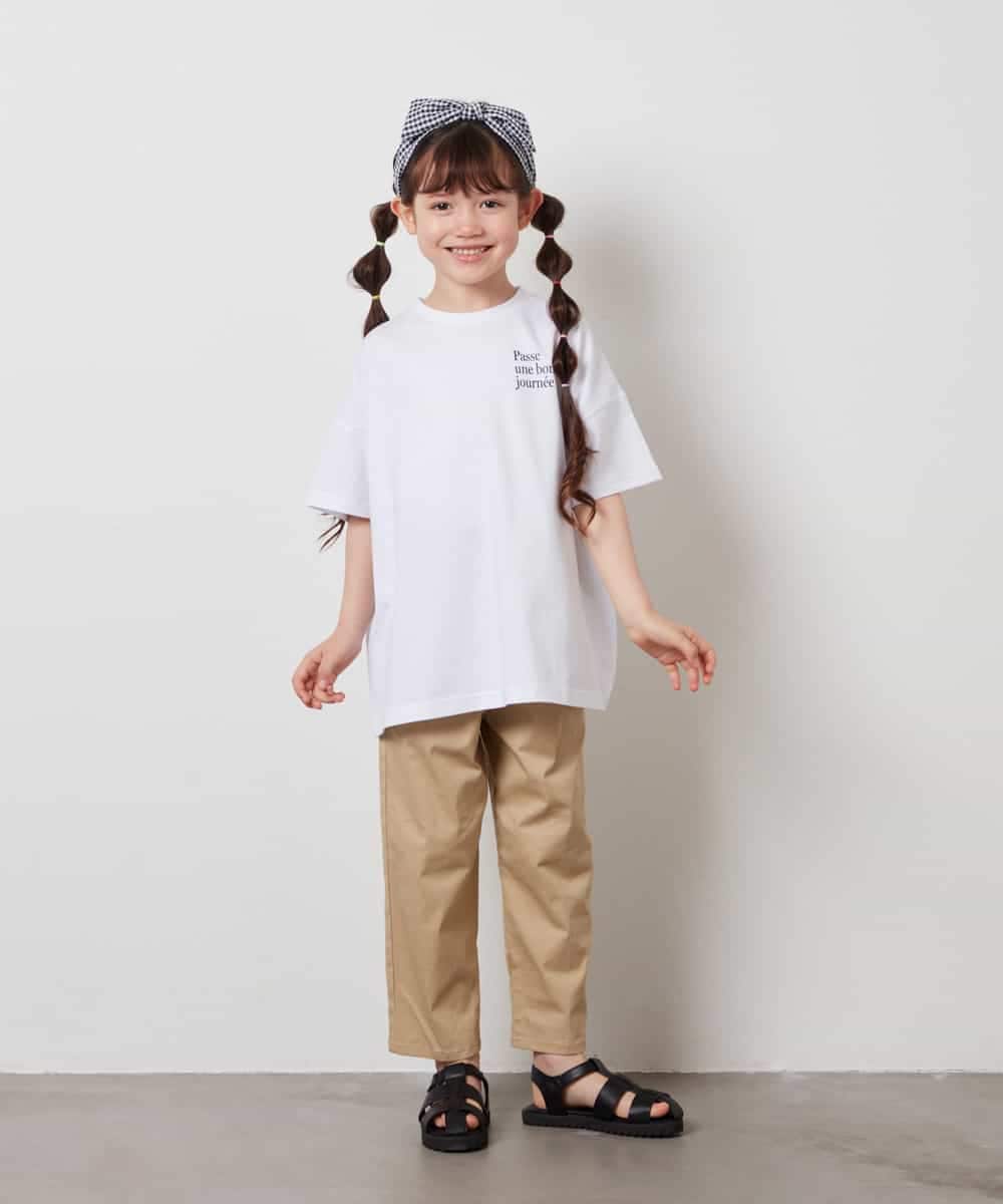 KJKHV22029 a.v.v KIDS(アー・ヴェ・ヴェ) [120-130]スプレーアート風オーバーＴシャツ ブラック