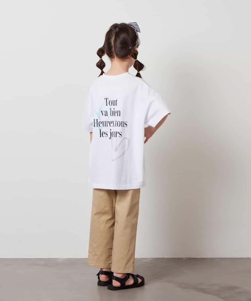 KJKHV22029 a.v.v KIDS(アー・ヴェ・ヴェ) [120-130]スプレーアート風オーバーＴシャツ ブラック