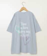 KJKHV22029 a.v.v KIDS(アー・ヴェ・ヴェ) [120-130]スプレーアート風オーバーＴシャツ ブラック