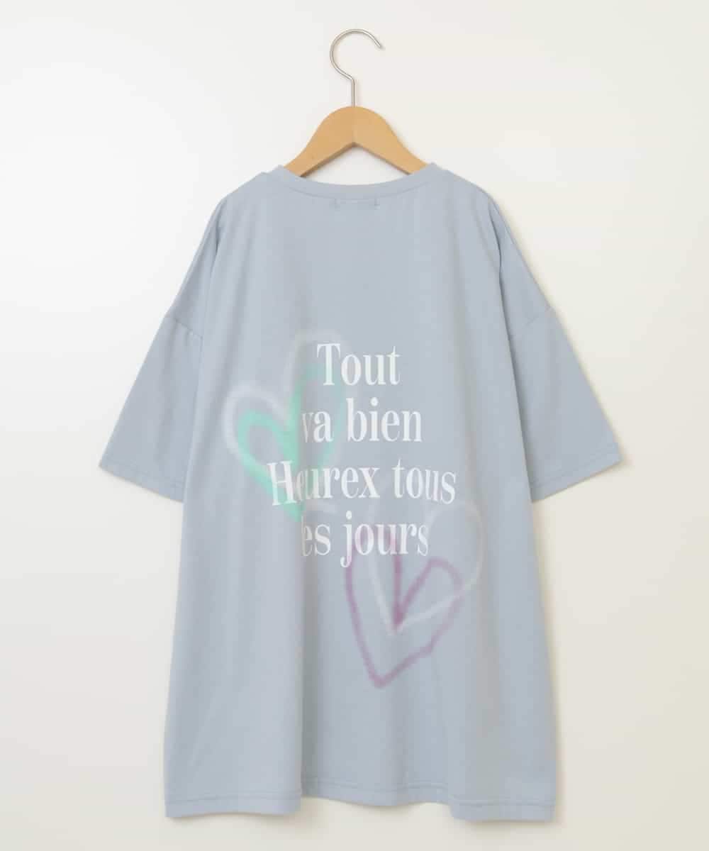 KJKHV22029 a.v.v KIDS(アー・ヴェ・ヴェ) [120-130]スプレーアート風オーバーＴシャツ ブラック