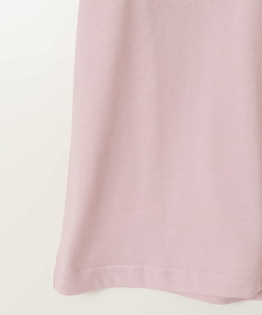 KJKHV25016 a.v.v KIDS(アー・ヴェ・ヴェ) 【接触冷感/ジメジメ対策】[100-130]ロゴ刺繍ゆるTシャツ ピンク