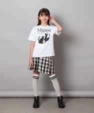 KJKHV26029 a.v.v KIDS(アー・ヴェ・ヴェ) [120-130]【接触冷感】アソートアートゆるＴシャツ ブラック