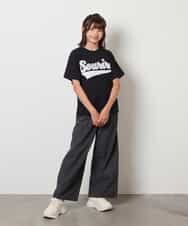 KJKHV26029 a.v.v KIDS(アー・ヴェ・ヴェ) [120-130]【接触冷感】アソートアートゆるＴシャツ ブラック