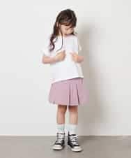 KJKHV30024 a.v.v KIDS(アー・ヴェ・ヴェ) [100-130]オーロラスパンコールロゴTシャツ ブラック