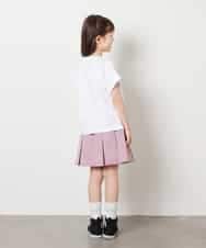 KJKHV30024 a.v.v KIDS(アー・ヴェ・ヴェ) [100-130]オーロラスパンコールロゴTシャツ ブラック