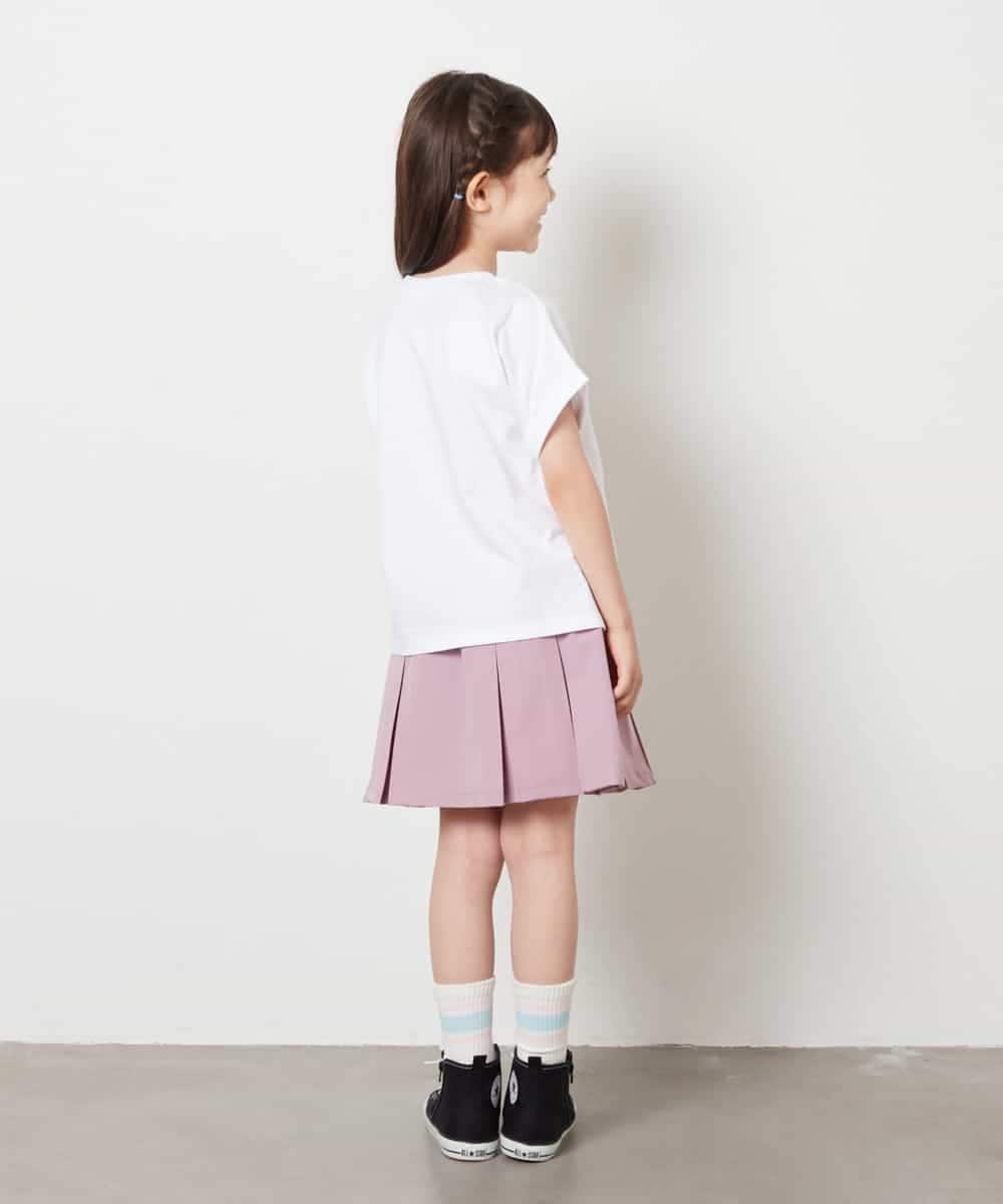 KJKHV30024 a.v.v KIDS(アー・ヴェ・ヴェ) [100-130]オーロラスパンコールロゴTシャツ ブラック