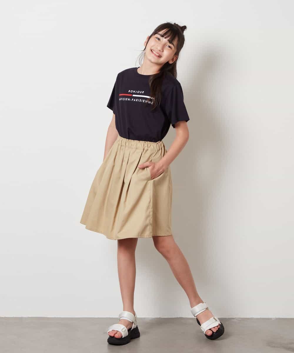 KJKHV70024 a.v.v KIDS(アー・ヴェ・ヴェ) 【接触冷感】[100-130]ロゴアソートTシャツ ホワイト