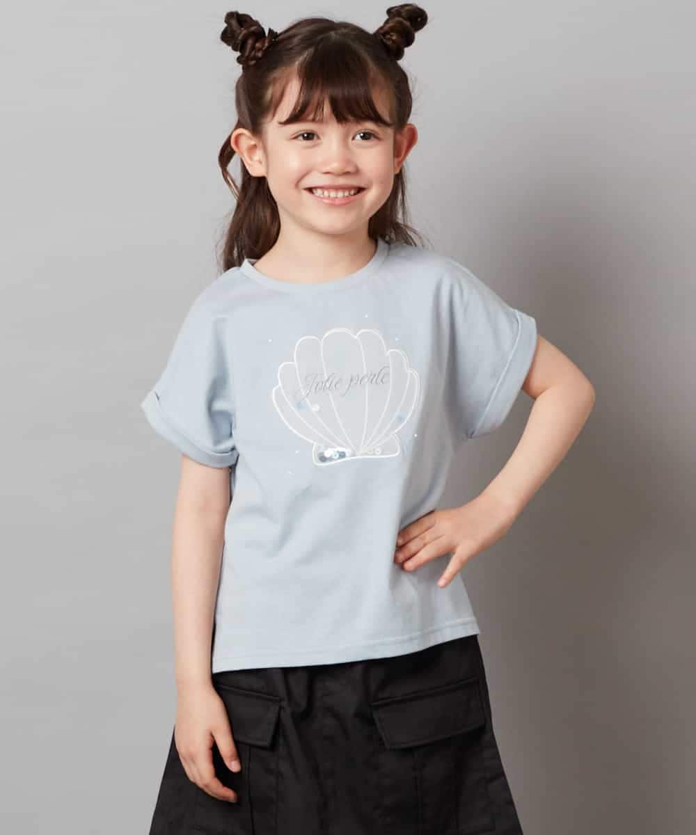 KJKHW20029 a.v.v KIDS(アー・ヴェ・ヴェ) [140-150]【接触冷感】アソートアートモチーフＴシャツ ホワイト