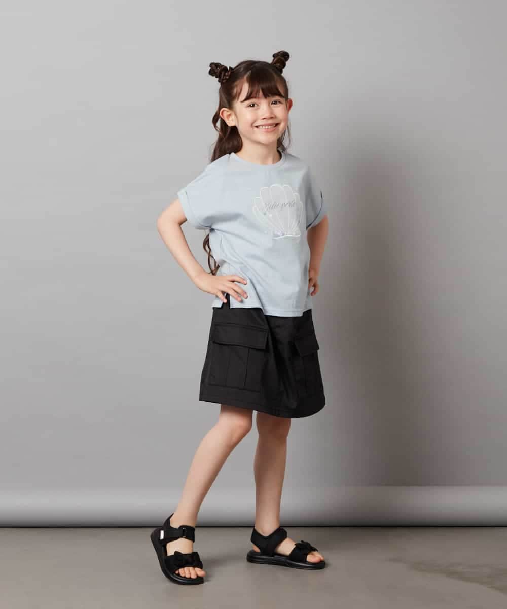 KJKHW20029 a.v.v KIDS(アー・ヴェ・ヴェ) [140-150]【接触冷感】アソートアートモチーフＴシャツ ホワイト