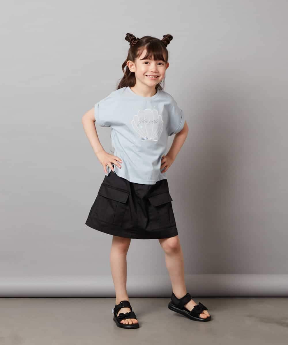 KJKHW20029 a.v.v KIDS(アー・ヴェ・ヴェ) [140-150]【接触冷感】アソートアートモチーフＴシャツ ホワイト