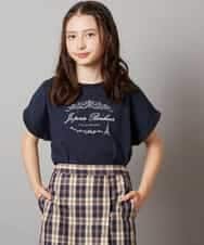 KJKHW20029 a.v.v KIDS(アー・ヴェ・ヴェ) [140-150]【接触冷感】アソートアートモチーフＴシャツ ホワイト