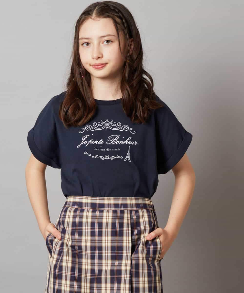 KJKHW20029 a.v.v KIDS(アー・ヴェ・ヴェ) [140-150]【接触冷感】アソートアートモチーフＴシャツ ホワイト