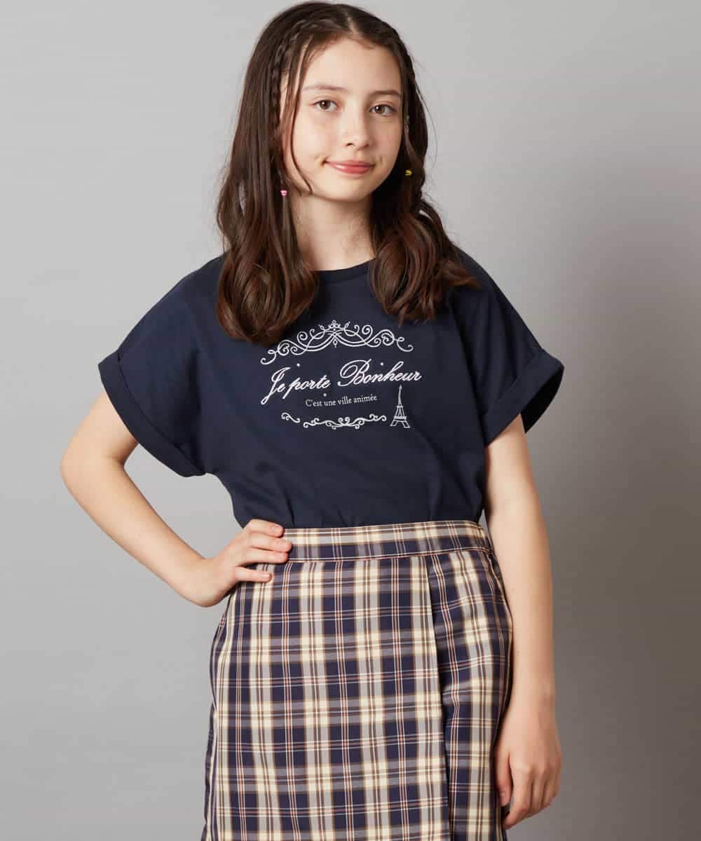 KJKHW20029 a.v.v KIDS(アー・ヴェ・ヴェ) [140-150]【接触冷感】アソートアートモチーフＴシャツ ホワイト