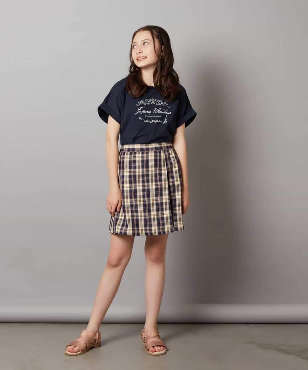 KJKHW20029 a.v.v KIDS(アー・ヴェ・ヴェ) [140-150]【接触冷感】アソートアートモチーフＴシャツ ホワイト