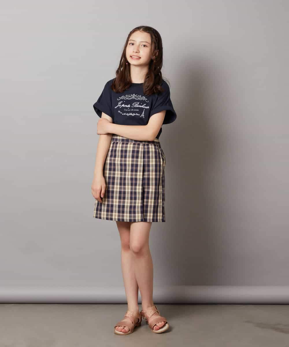 KJKHW20029 a.v.v KIDS(アー・ヴェ・ヴェ) [140-150]【接触冷感】アソートアートモチーフＴシャツ ホワイト