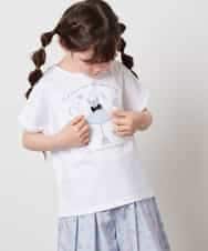 KJKHW20029 a.v.v KIDS(アー・ヴェ・ヴェ) [140-150]【接触冷感】アソートアートモチーフＴシャツ ホワイト