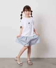 KJKHW20029 a.v.v KIDS(アー・ヴェ・ヴェ) [140-150]【接触冷感】アソートアートモチーフＴシャツ ホワイト
