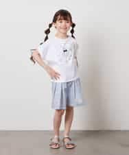 KJKHW20029 a.v.v KIDS(アー・ヴェ・ヴェ) [140-150]【接触冷感】アソートアートモチーフＴシャツ ホワイト