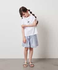 KJKHW20029 a.v.v KIDS(アー・ヴェ・ヴェ) [140-150]【接触冷感】アソートアートモチーフＴシャツ ホワイト