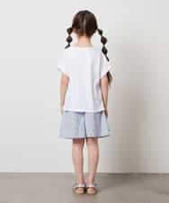 KJKHW20029 a.v.v KIDS(アー・ヴェ・ヴェ) [140-150]【接触冷感】アソートアートモチーフＴシャツ ホワイト