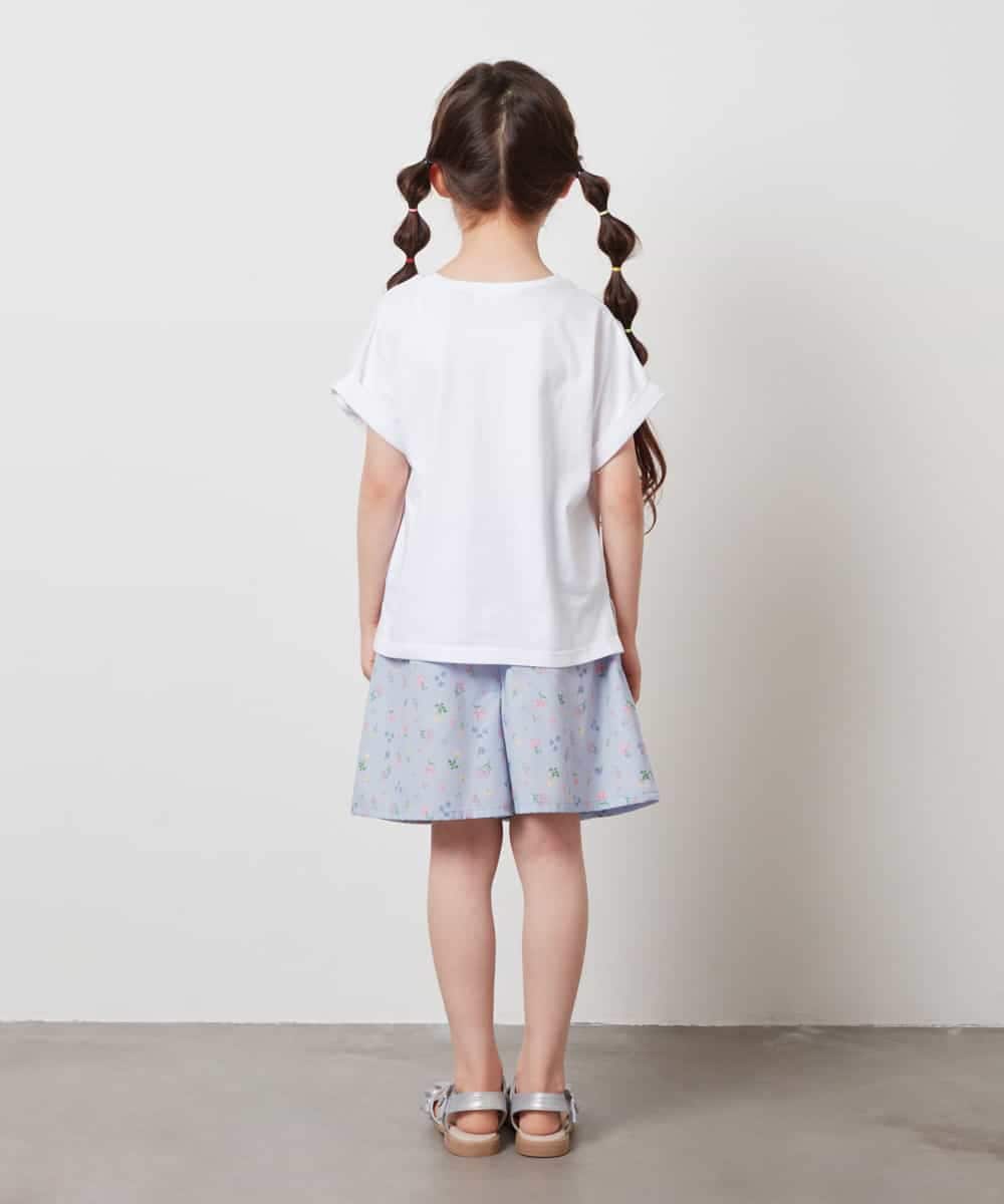 KJKHW20029 a.v.v KIDS(アー・ヴェ・ヴェ) [140-150]【接触冷感】アソートアートモチーフＴシャツ ホワイト