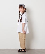 KJKHW22024 a.v.v KIDS(アー・ヴェ・ヴェ) 【ジュニア】[140-150]スプレーアート風オーバーＴシャツ ライトブルー