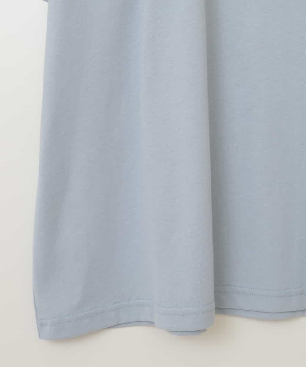 KJKHW22024 a.v.v KIDS(アー・ヴェ・ヴェ) 【ジュニア】[140-150]スプレーアート風オーバーＴシャツ ライトブルー