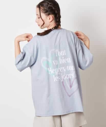 KJKHW22029 a.v.v KIDS [140-150]スプレーアート風オーバーＴシャツ