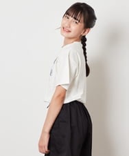 KJKHW25019 a.v.v KIDS(アー・ヴェ・ヴェ) [140-150]【接触冷感】ロゴ刺繍ゆるTシャツ ピンク