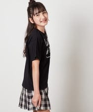 KJKHW25019 a.v.v KIDS(アー・ヴェ・ヴェ) [140-150]【接触冷感】ロゴ刺繍ゆるTシャツ ピンク