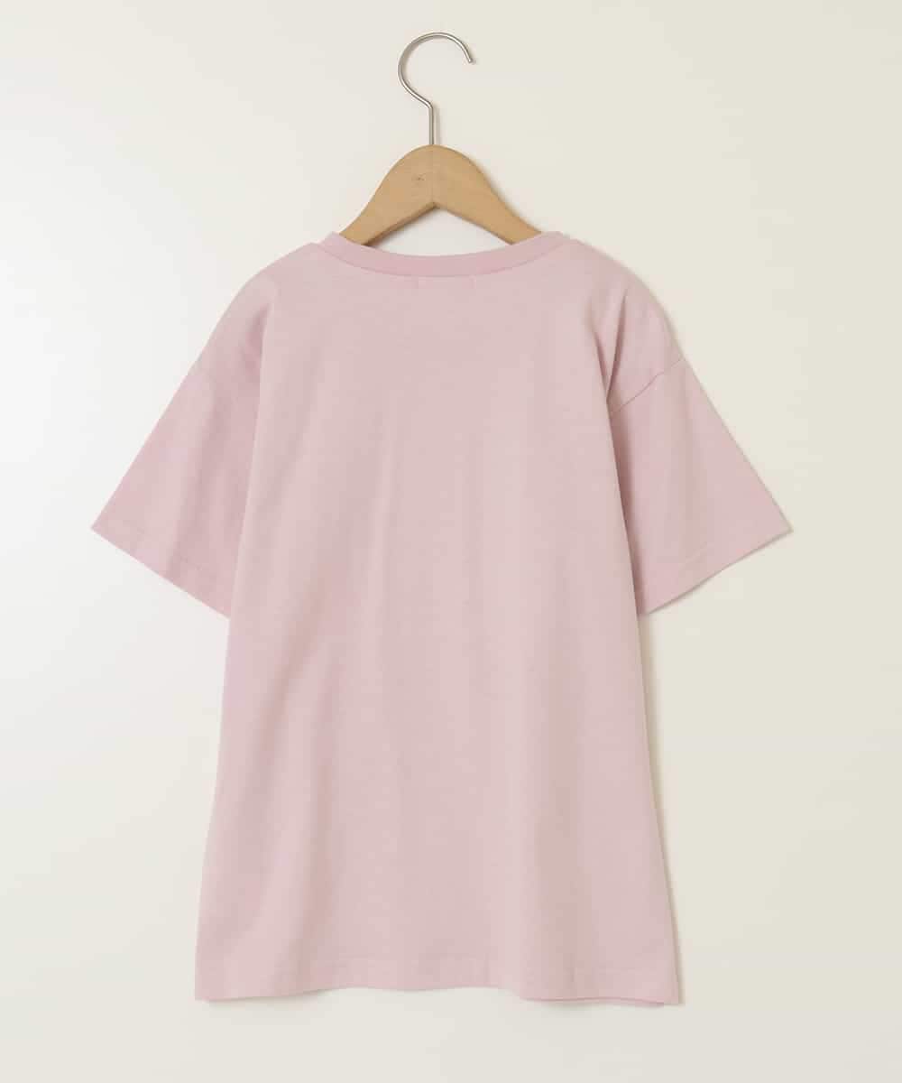 KJKHW25019 a.v.v KIDS(アー・ヴェ・ヴェ) [140-150]【接触冷感】ロゴ刺繍ゆるTシャツ ピンク