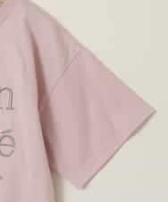 KJKHW25019 a.v.v KIDS(アー・ヴェ・ヴェ) [140-150]【接触冷感】ロゴ刺繍ゆるTシャツ ピンク